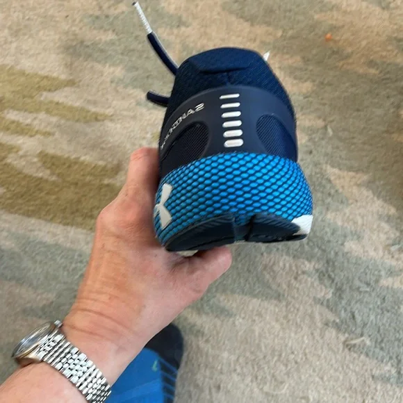 Men’s size 10 Under Armor machina 2 blue tooth running shoes - Picture 6 of 8